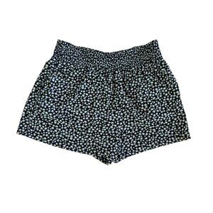 American Eagle Outfitters- Black Flowy Shorts With Yellow Flowers